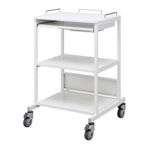 サンワサプライ 移動式機器設置カート W660×D720×H1088mm