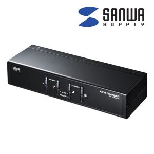 SANWA SUPPLY SW-KVM8UP USB切替器 8ポート（未使用） SW-KVM8UP【PS/2・USB両対応パソコン自動切替器（8:1）】PS/2