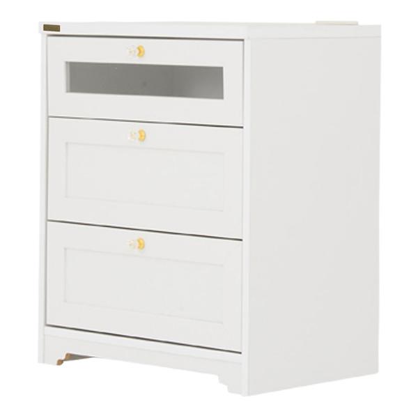 ANRI(アンリ) チェストミドルボード ホワイト チェスト・サイドチェスト 北欧風 ナチュラル S...