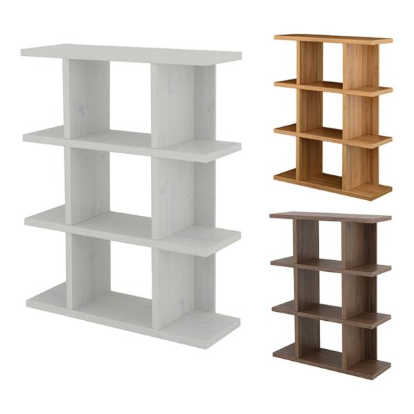 見せる収納 木製 マルチオープンシェルフ 3段 幅900×高さ1133mm シンプル ホーム 家具 ...