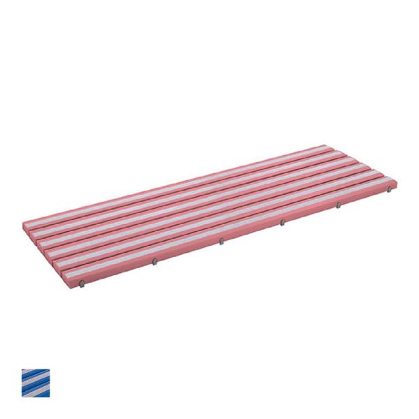 テラモト 抗菌すべり止め安全スノコ 完成品 青 幅1800×奥行400×高さ48mm