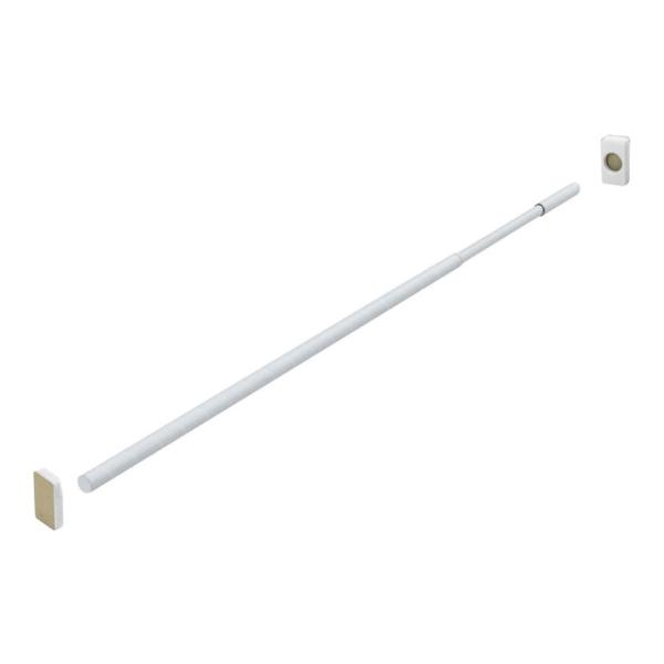 エコバー Mサイズ 2本入り 書類飛び出し防止バー ホワイト EB-7080W 地震対策 耐震 防災...