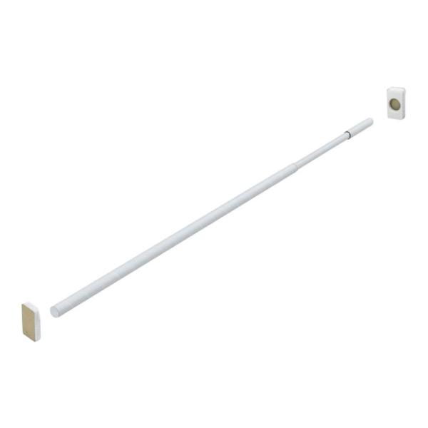 エコバー Lサイズ 2本入り 書類飛び出し防止バー ホワイト EB-8090W 地震対策 耐震 防災...