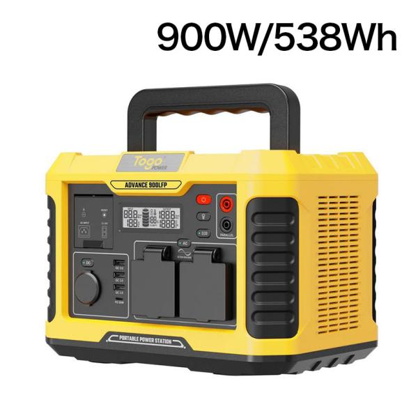 TogoPower ADVANCE900LFP リン酸鉄バッテリー搭載 ポータブル電源 純正弦波 9...