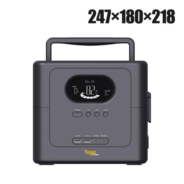 TogoPower INFINITY インフィニティ 600 ポータブル電源 リン酸鉄バッテリー 大...