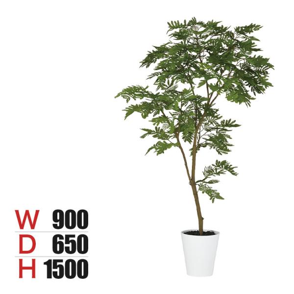 4月上旬入荷予定 観葉植物 人工樹木 フェイクグリーン 造花 エバーフレッシュ FST 高さ1500...