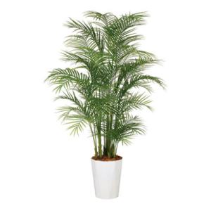 観葉植物 フェイクグリーン 人工 樹木 アレカヤシPE MIX 高さ2200mm LLサイズ 鉢:クオーツ360
