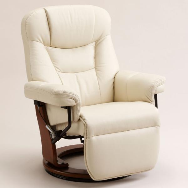 パーソナルチェア 合皮 PUレザー リクライニングチェア 1人掛けソファ 省スペース 回転式 幅80...