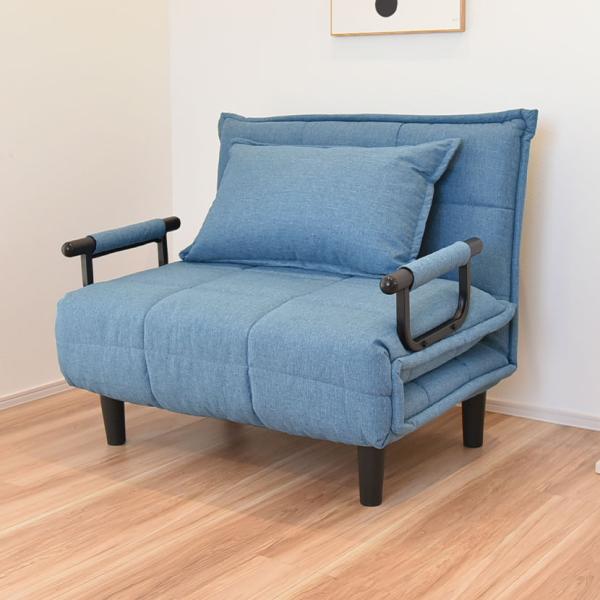 折り畳み式ソファベッド コンパクト リクライニング カウチスタイル 省スペース ファブリック 幅10...