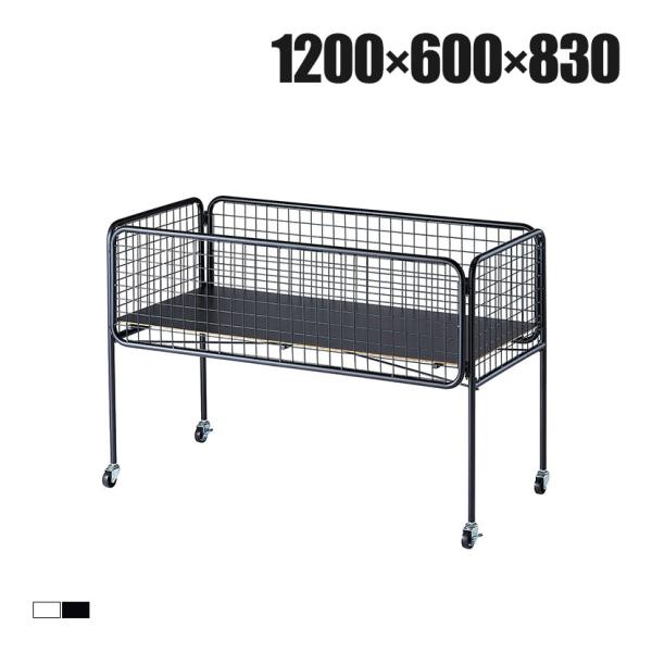 ユニットワゴン セールワゴン 投げ込みワゴン 陳列什器 ネットワゴン バスケット 商品陳列 浅型 キ...