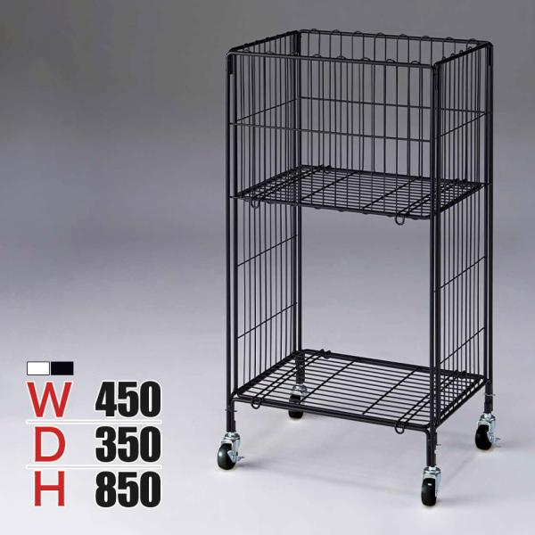 ワイヤーワゴン 2段 セールワゴン 投げ込みワゴン 陳列什器 ネットワゴン バスケット 商品陳列 キ...