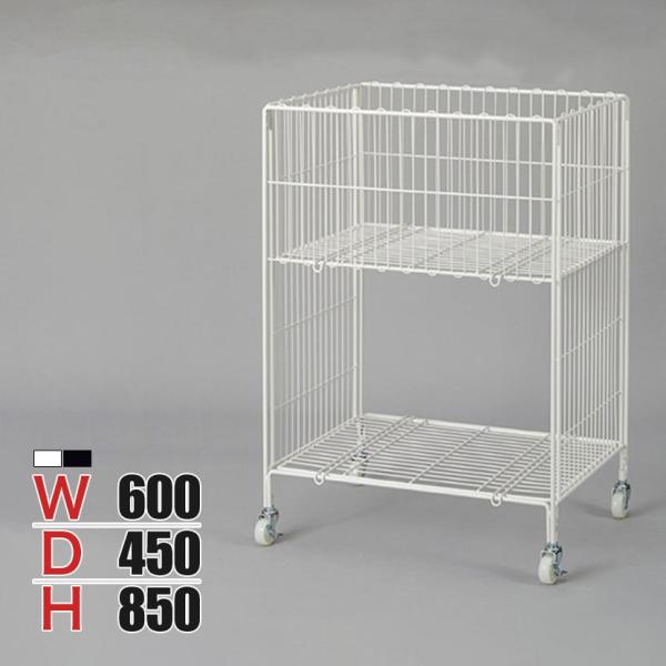 ワイヤーワゴン 2段 セールワゴン 投げ込みワゴン 陳列什器 ネットワゴン バスケット 商品陳列 キ...