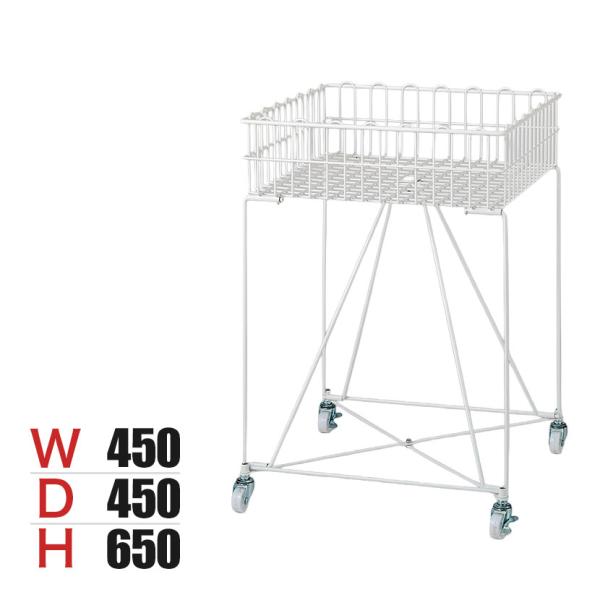 バスケットワゴン ホワイト キャスター付き セールワゴン 投げ込みワゴン 陳列什器 ネットワゴン バ...