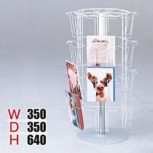 4段6面卓上回転カード立て 24ポケット 卓上 カウンター用 回転什器 陳列什器 回転ラック 回転ス...