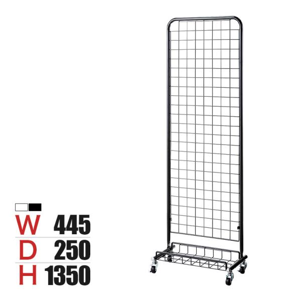 小型スキマ型ワゴン キャスター付き セールワゴン 陳列什器 スタンドネット什器 ネットスタンド ネッ...