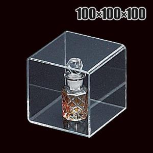 アクリル4面ボックス コレクションケース 重ねて陳列可能 透明 幅100mm角 業務用 店頭用 店舗...