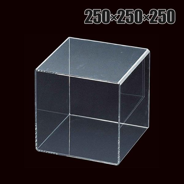 アクリル4面ボックス コレクションケース 重ねて陳列可能 透明 幅250mm角 業務用 店頭用 店舗...