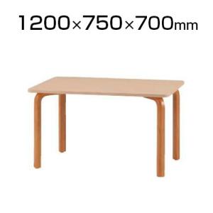 食堂用テーブル 幅1200×奥行750×高さ700mm 木製｜officecom