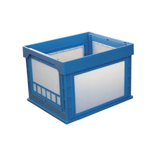 KUNIMORI プラスチック折畳ミコンテナ パタコン N-107 ブルー 50190-N107-B