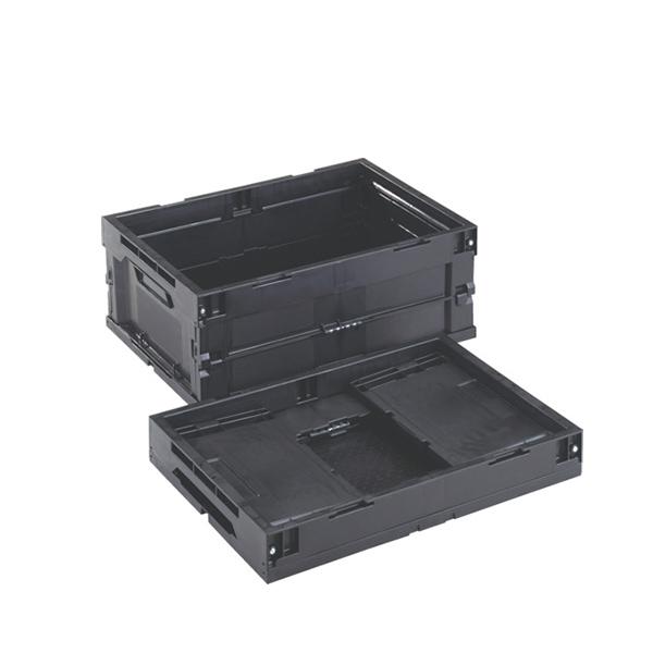 TRUSCO 導電性折リ畳ミコンテナ 30L ブラック CR-S30-EA