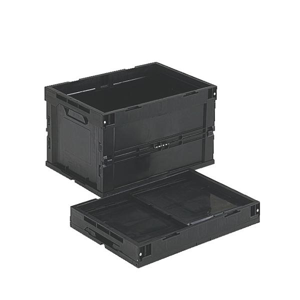 TRUSCO 導電性折リ畳ミコンテナ 50L ブラック CR-S50-EA