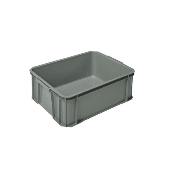ヒシ S型コンテナ 有効内寸660×500×234mm グレー S-83