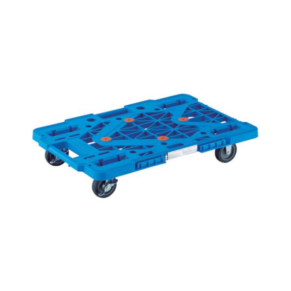 TRUSCO ルートバンメッシュタイプ 515×385mm 4輪自在 S付 ブルー MPK-500J...