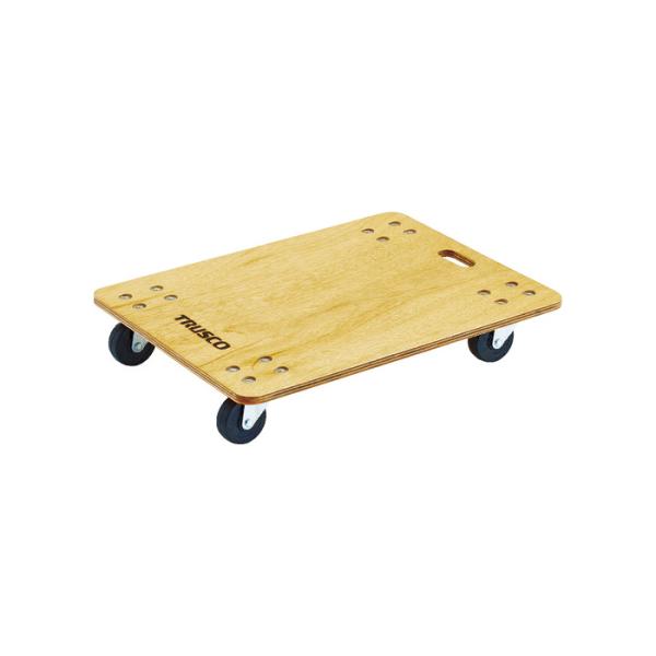 TRUSCO 合板平台車プティカルゴ 600×450mm ゴム車 PC-4560G