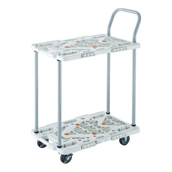 トラスコ中山 TRUSCO MPK-6024JS 2段式台車 台車 4輪自在 S付 全体耐荷重100...