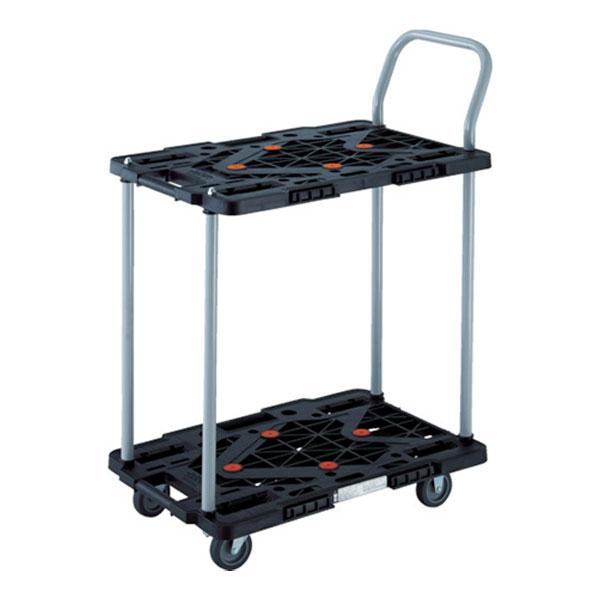 トラスコ中山 TRUSCO MPK-6024J 2段式台車 台車 4輪自在 全体耐荷重100kg 幅...