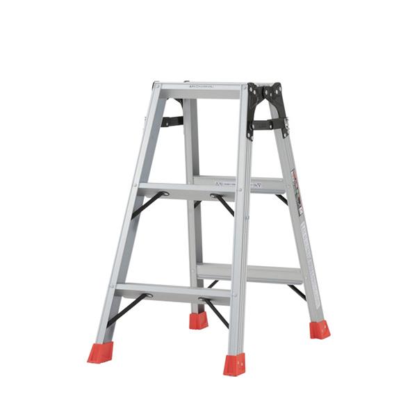 TRUSCO ハシゴ兼用脚立 アルミ合金製脚カバー付 高さ0.81m TPRK-090