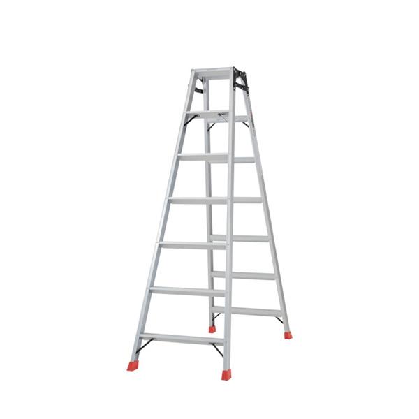 TRUSCO ハシゴ兼用脚立 アルミ合金製脚カバー付 高さ1.69m TPRK-180