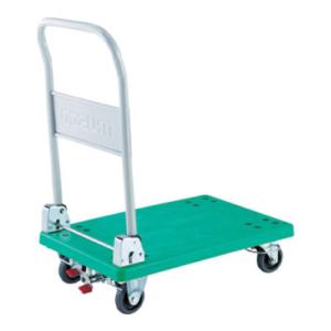 TRUSCO 樹脂台車 グランカート 折りたたみ 4輪リングストッパー付きTP-801JKRS-4