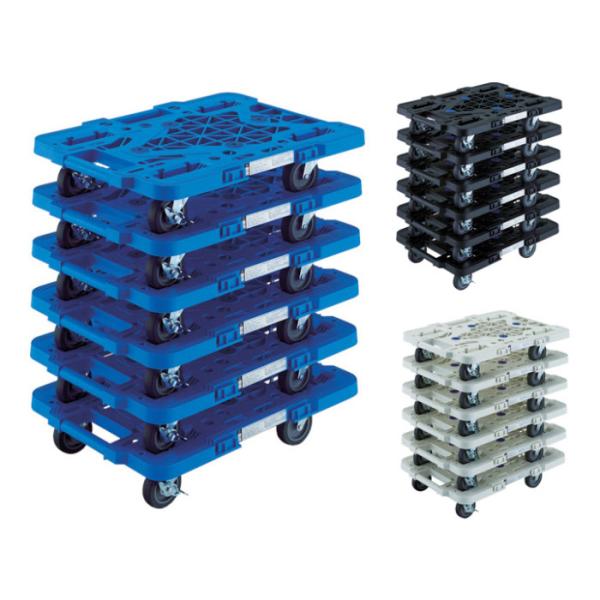 TRUSCO オリジナル樹脂製台車 まとめ買い 6台セット MPK-500JS-M6