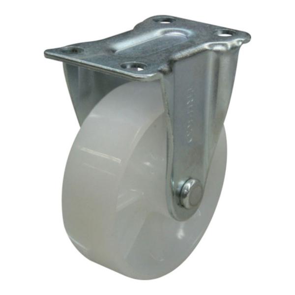 オプション TRUSCO 樹脂製平台車用 固定キャスター 幅47×奥行75×高さ93mm 直径75m...