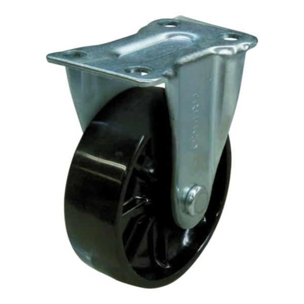 オプション TRUSCO 樹脂製平台車用 固定キャスター 幅47×奥行75×高さ93mm 直径75m...