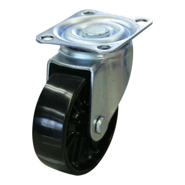 オプション TRUSCO 樹脂製平台車用 自在キャスター 幅58×高さ93mm 直径75mm 導電性...