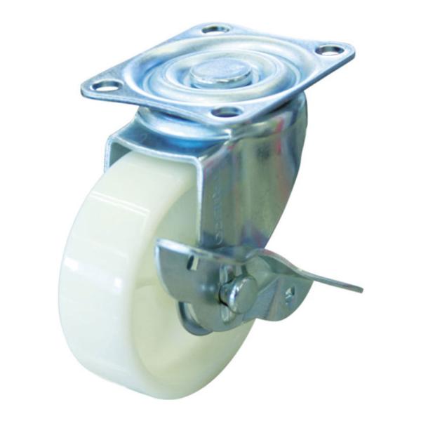 オプション TRUSCO 樹脂製平台車用 自在キャスター 幅58×高さ93mm 直径75mm ナイロ...