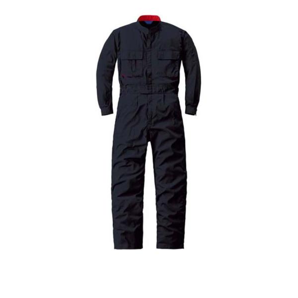 スリードラゴン 長袖つなぎ服 50000-006 ブラック-3L 前開き部分ファスナー式