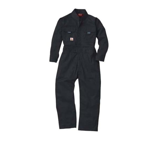 桑和 9009 キッズ用つなぎ服 ブラック 140 吸湿性 綿100%