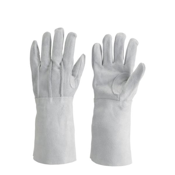 TRUSCO 牛床革手袋 袖長タイプ フリーサイズ JT-5L