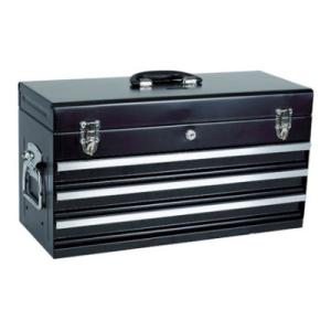 T-533BK ツールチェスト(3段式)艶消ブラック 幅533×奥行220×高さ287mm トラスコ...