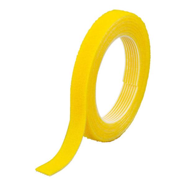 TRUSCO マジックバンド 結束テープ両面 幅10×長さ1500mm 黄