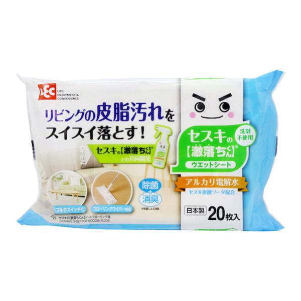レック 清掃用品 セスキの激落ちくんシート フローリング用 約幅300×奥行200mm 20枚入り