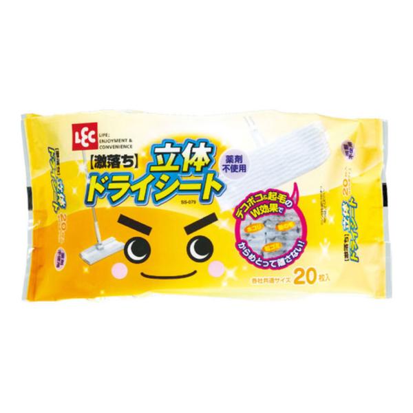 レック 清掃用品 激落ち立体ドライシート 約幅300×奥行200mm 20枚入り