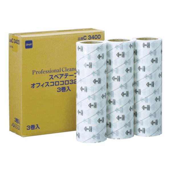 ニトムズ 清掃用品 オフィスコロコロスペア320 幅320mm×40m巻き 3巻入り