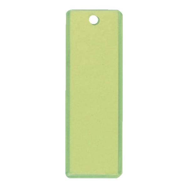 TRUSCO 掛名札 蛍光イエロー/クリア 縦90×横28mm