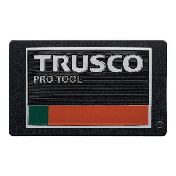 TRUSCO 超耐候性軟質エンブレム TRUSCO PRO TOOLロゴ エンボス加工タイプ 縦66...
