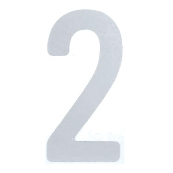 TRUSCO カッティング文字 白 2 縦50×横25mm