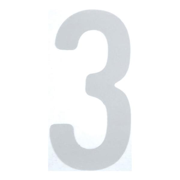 TRUSCO カッティング文字 白 3 縦50×横25mm